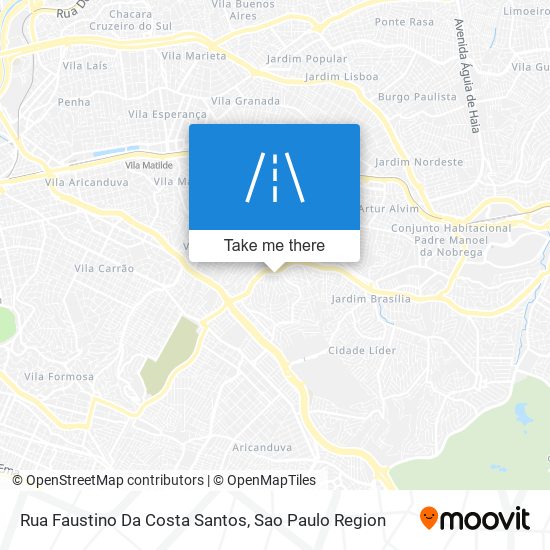 Rua Faustino Da Costa Santos map