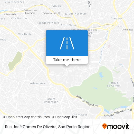 Mapa Rua José Gomes De Oliveira