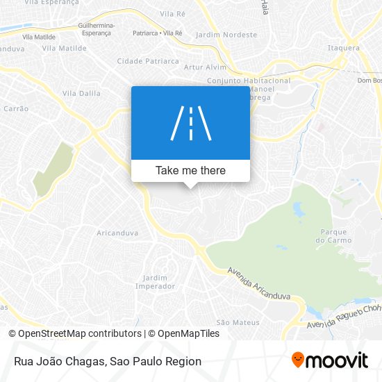 Mapa Rua João Chagas