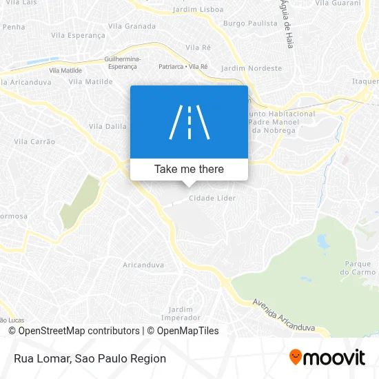 Rua Lomar map