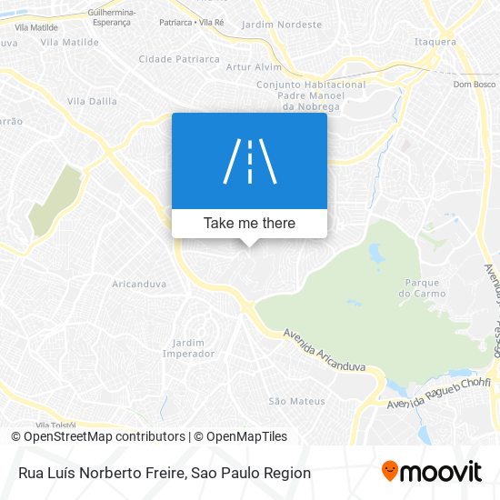 Mapa Rua Luís Norberto Freire