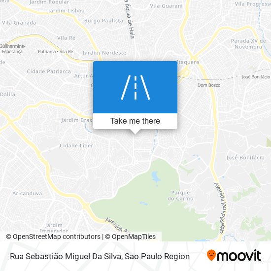 Mapa Rua Sebastião Miguel Da Silva