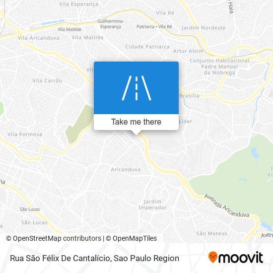 Rua São Félix De Cantalício map