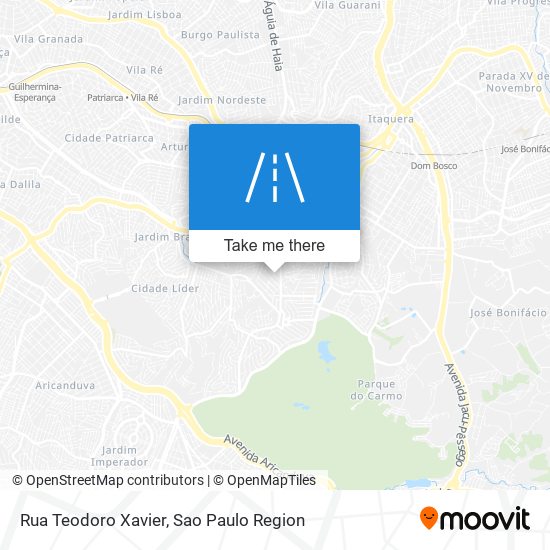 Rua Teodoro Xavier map