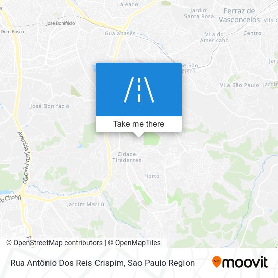 Rua Antônio Dos Reis Crispim map