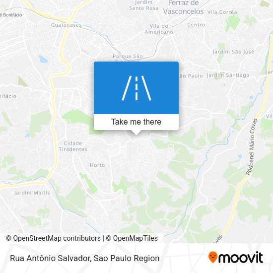Rua Antônio Salvador map