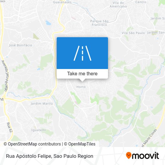 Rua Apóstolo Felipe map