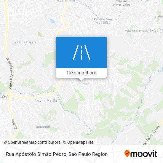 Rua Apóstolo Simão Pedro map