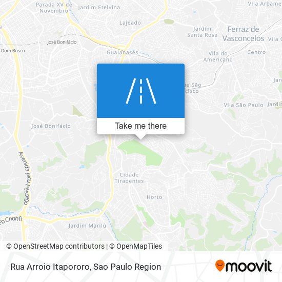 Mapa Rua Arroio Itapororo