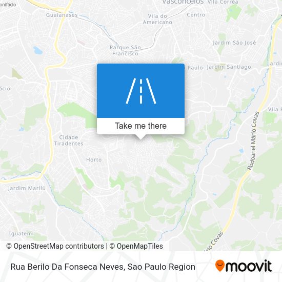 Rua Berilo Da Fonseca Neves map