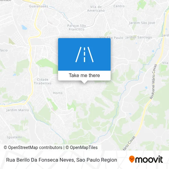 Rua Berilo Da Fonseca Neves map