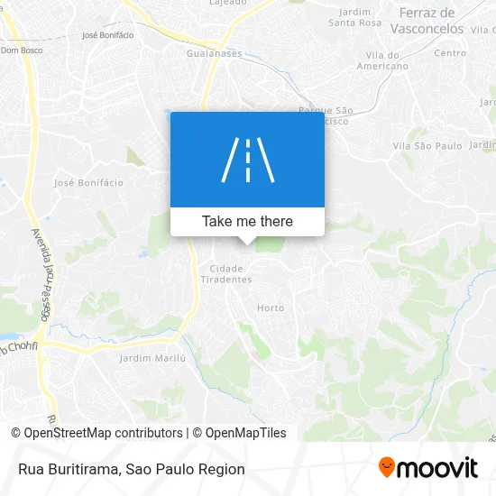 Rua Buritirama map