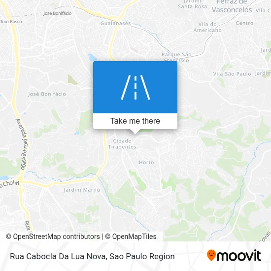 Rua Cabocla Da Lua Nova map