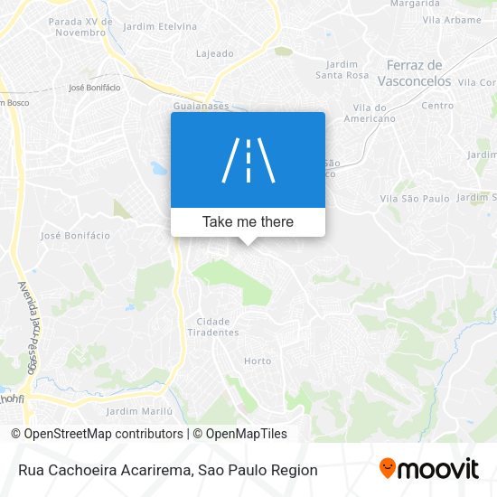 Rua Cachoeira Acarirema map