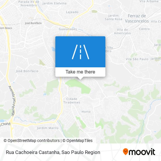 Rua Cachoeira Castanha map