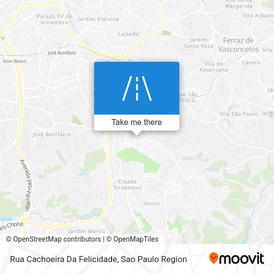 Rua Cachoeira Da Felicidade map