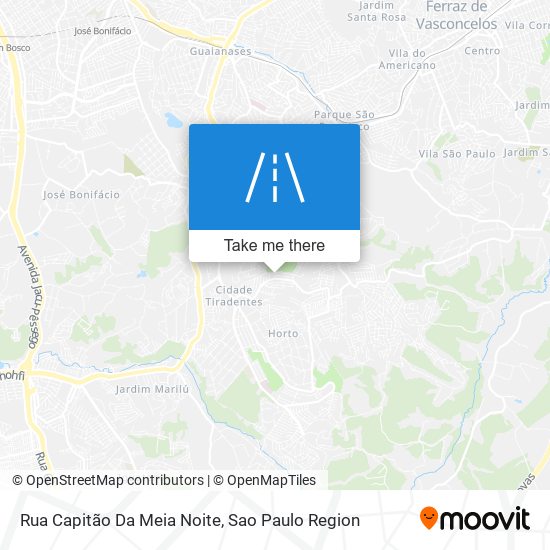 Rua Capitão Da Meia Noite map