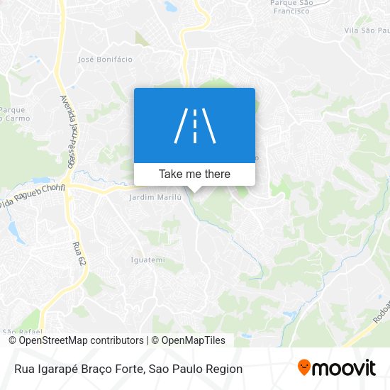 Rua Igarapé Braço Forte map