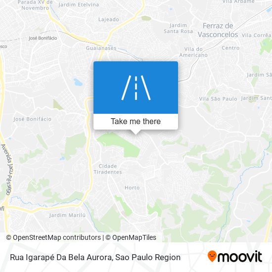 Rua Igarapé Da Bela Aurora map