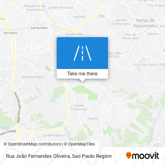 Rua João Fernandes Oliveira map