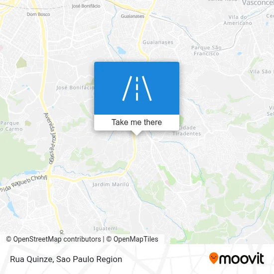 Rua Quinze map