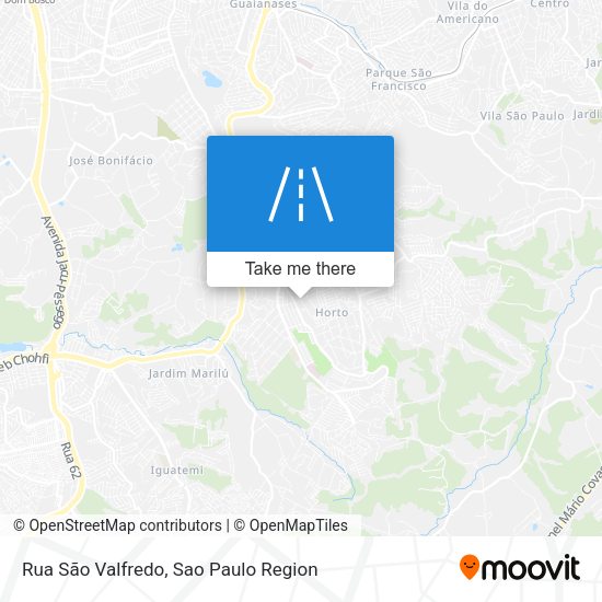 Rua São Valfredo map