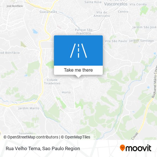 Rua Velho Tema map