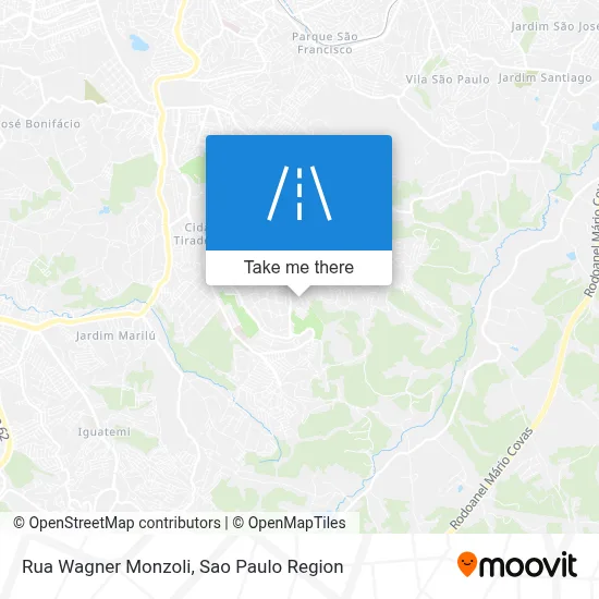 Rua Wagner Monzoli map