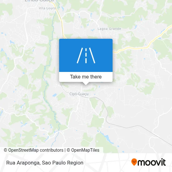 Rua Araponga map