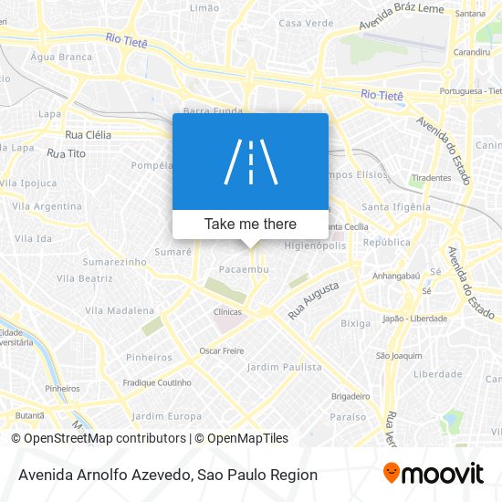 Avenida Arnolfo Azevedo map