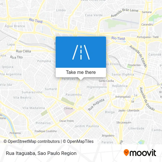 Rua Itaguaba map