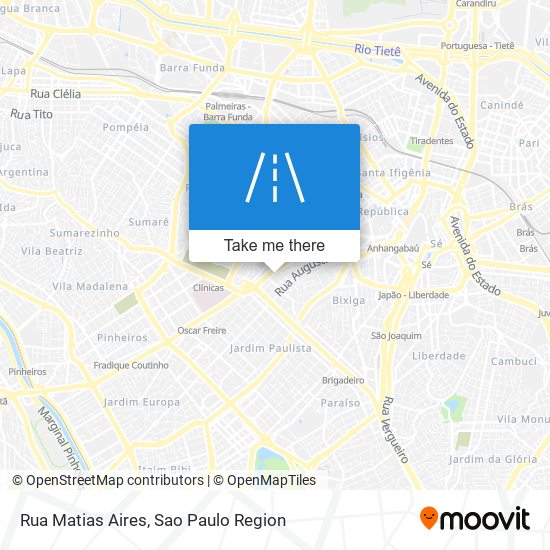 Rua Matias Aires map