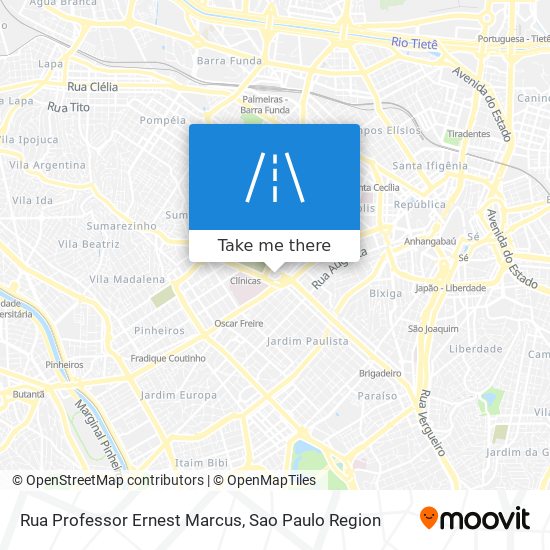 Mapa Rua Professor Ernest Marcus