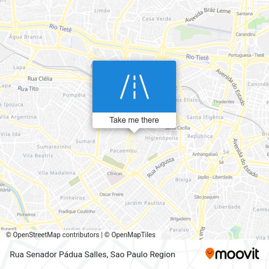 Rua Senador Pádua Salles map