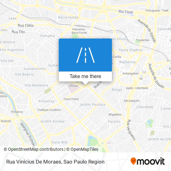 Rua Vinícius De Moraes map