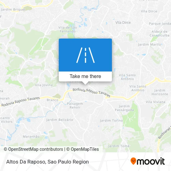 Altos Da Raposo map