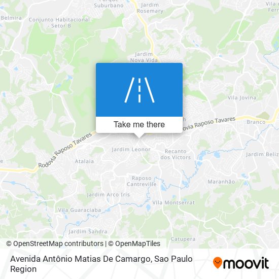 Avenida Antônio Matias De Camargo map