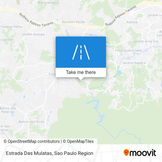 Estrada Das Mulatas map