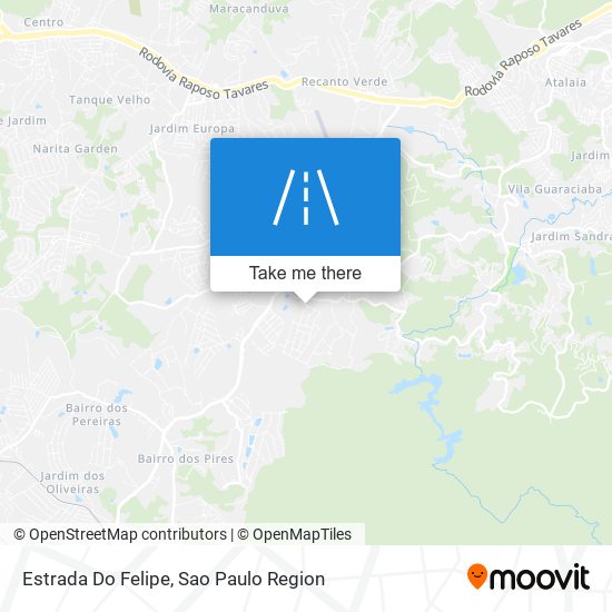 Mapa Estrada Do Felipe