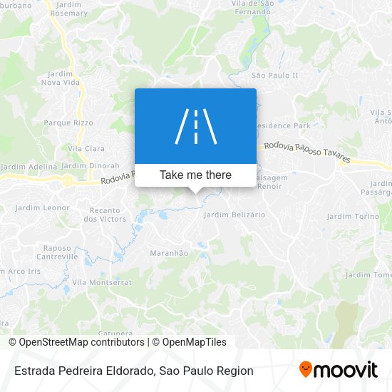 Estrada Pedreira Eldorado map