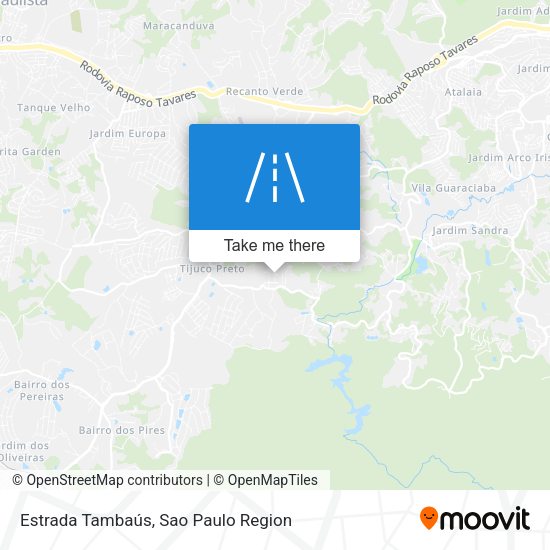 Estrada Tambaús map