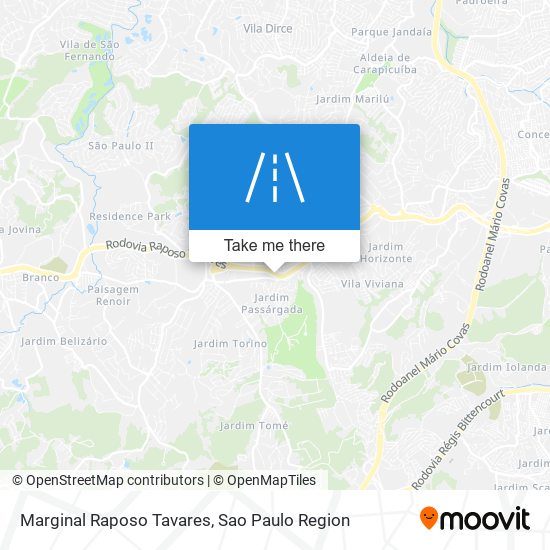 Mapa Marginal Raposo Tavares