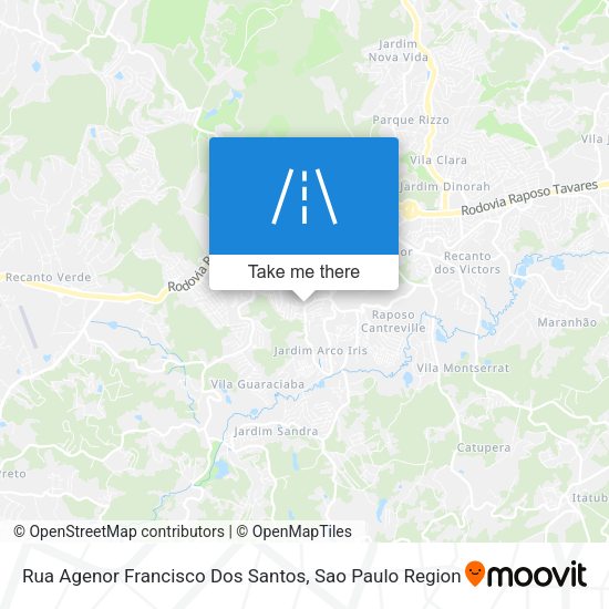 Rua Agenor Francisco Dos Santos map