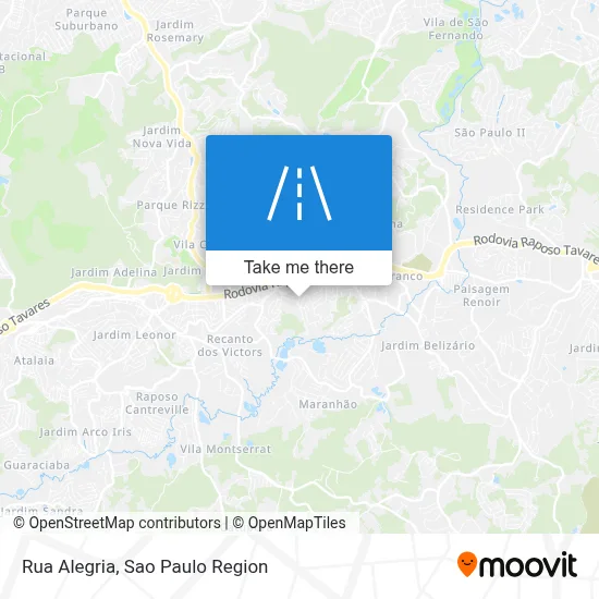 Rua Alegria map