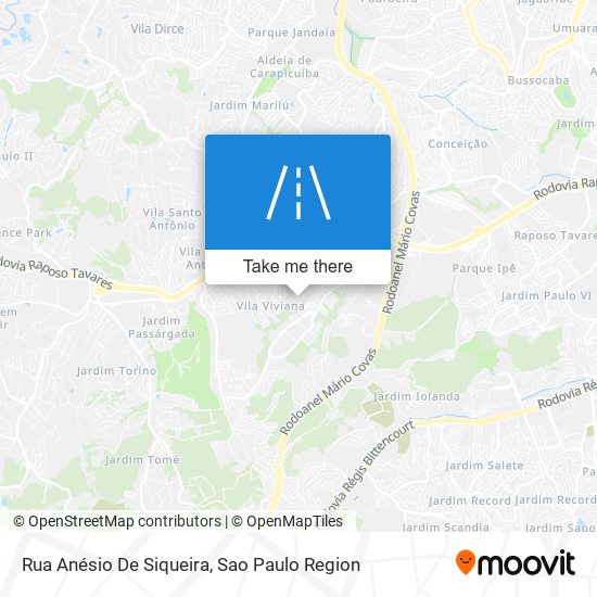 Mapa Rua Anésio De Siqueira