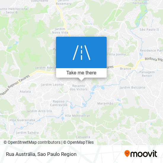 Mapa Rua Austrália