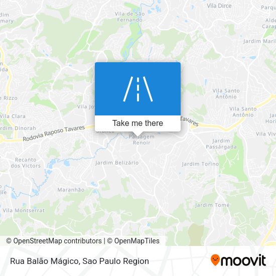 Rua Balão Mágico map