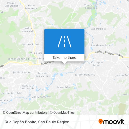 Rua Capão Bonito map