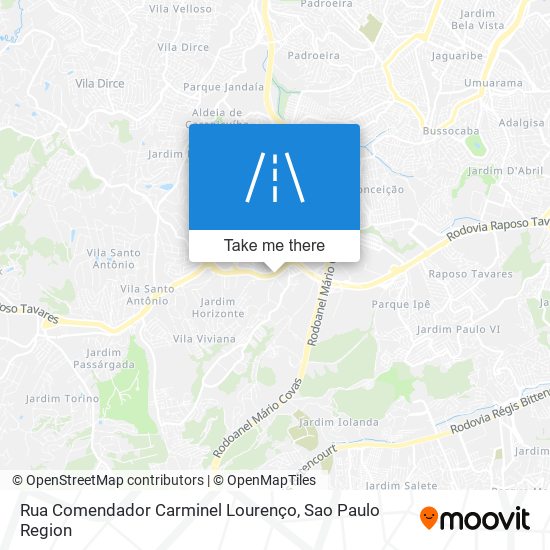 Mapa Rua Comendador Carminel Lourenço