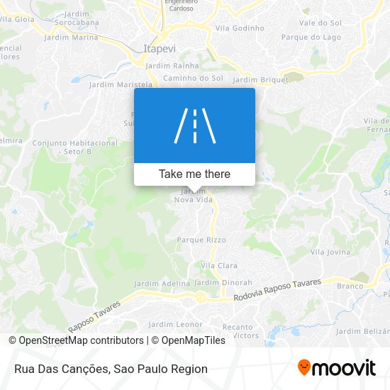 Rua Das Canções map